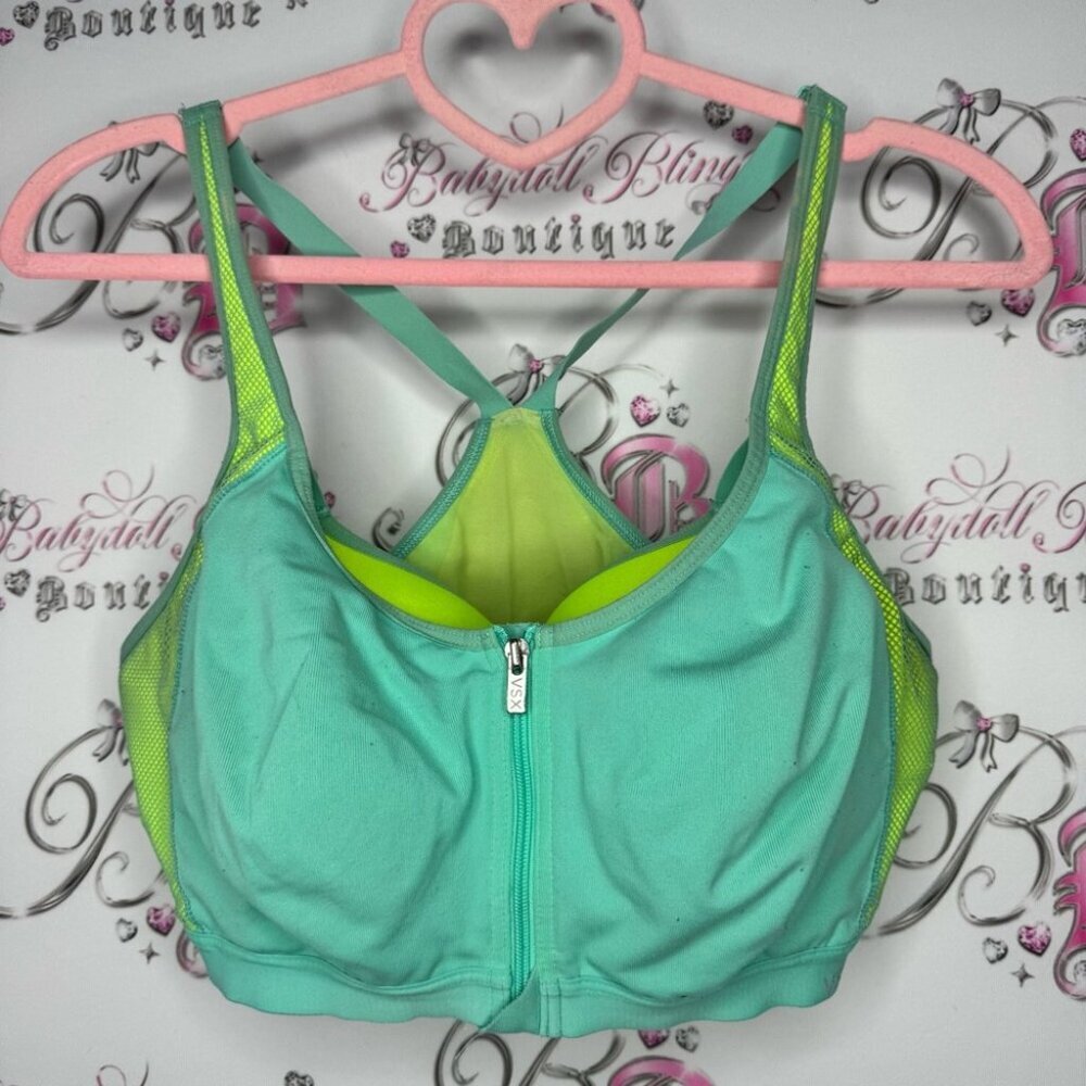 Victoria secret sport sports bra dual Mint Green and Neon Yellow Sports Bra